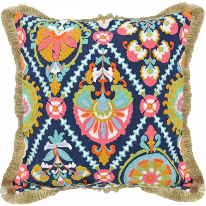 NOVÉE Sierkussen colorful boho | 45 x 45 cm | katoen/linnen