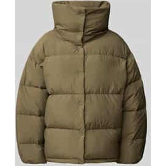 Relaxed fit gewatteerd jack met vulling van dons en veren
