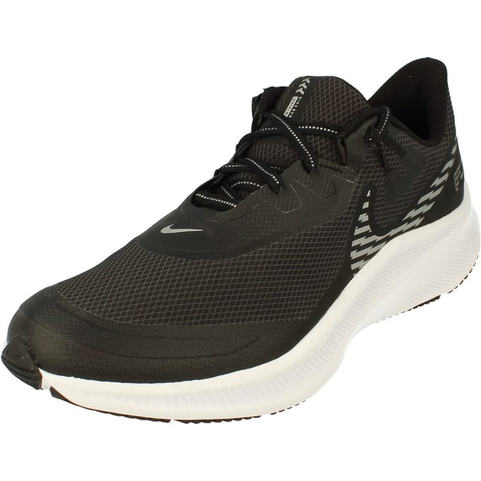 Nike Quest 3 Shield Heren Zwarte Sportschoenen