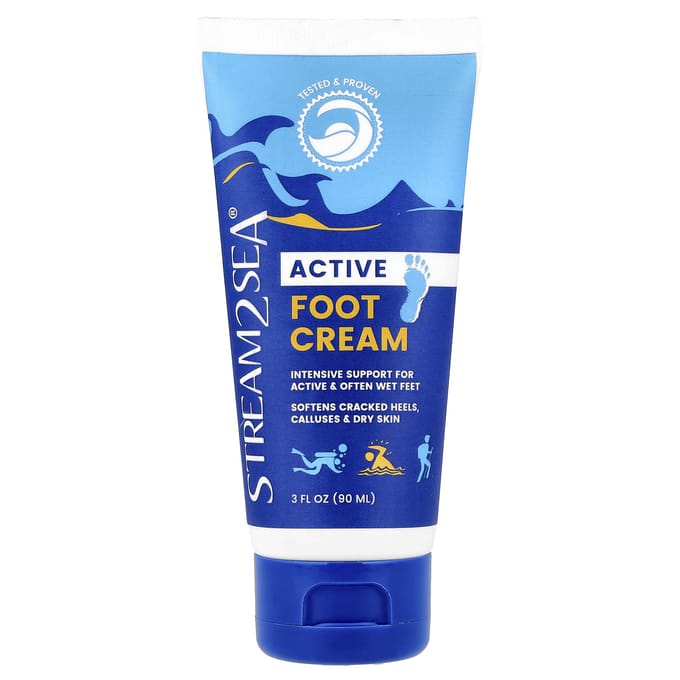 Stream2Sea Active Foot Cream, 90ml (3fl oz) gray