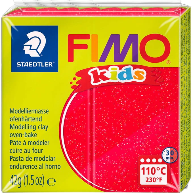 Staedtler Mod. clay FIMO kids red glitter