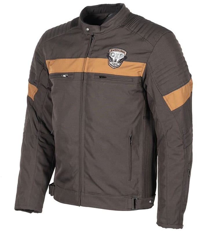 DXR Motorjas - Chuck Tex - Donkerbruin/Camel - S