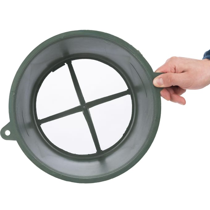Groene zeef voor het zeven van verf (300x230x110mm)