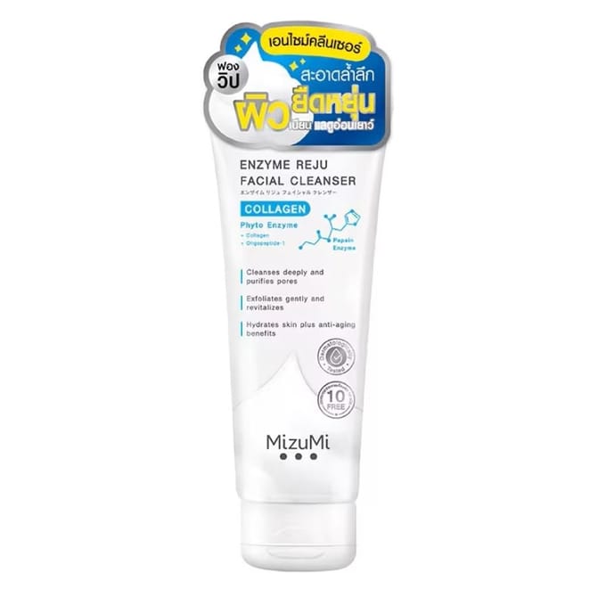 Mizumi Enzyme Reju Gezichtsreiniger Collageen 100 ml. 100 ml. white