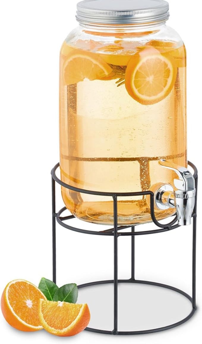 GTB® Limonadetap - Watertap - Limonade Tap - Transparant - 27cm x 17cm x 36cm