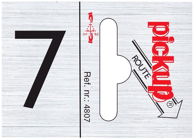 Pickup Route alulook 25x44 mm - cijfer 7