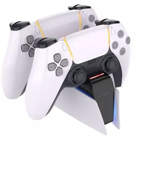 FIXED Dual Charger for two PS5-controllers - Miscellaneous Charging cable for wireless game controller - Sony PlayStation 5