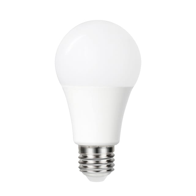 Schemersensor - Standaard bol - E27 - 4.8W - Helder Wit - 5000K - Opaal