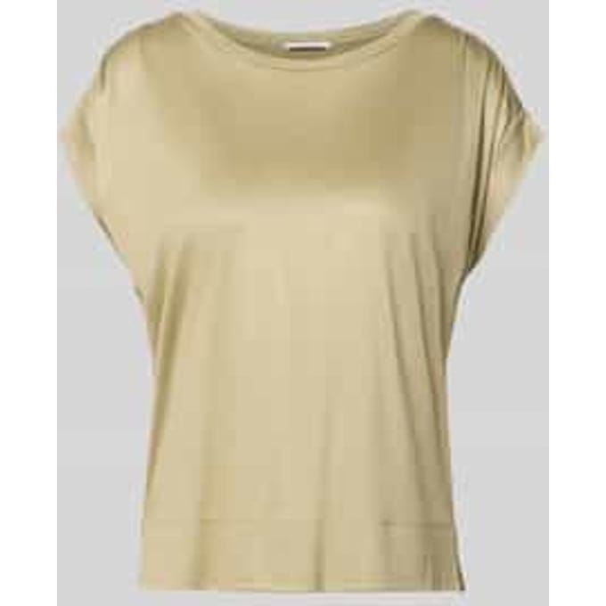 T-shirt met gefixeerde mouwomslag model 'Sosilla'