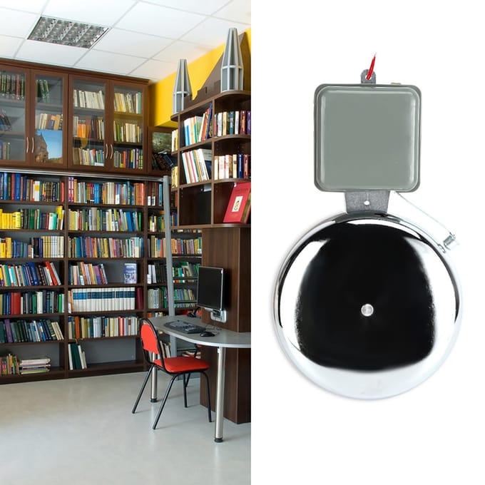 Multifunctionele 8in Elektrische Ring Tijd Bel Signaal Alarm voor School Fabriek Agentschappen 110V gray