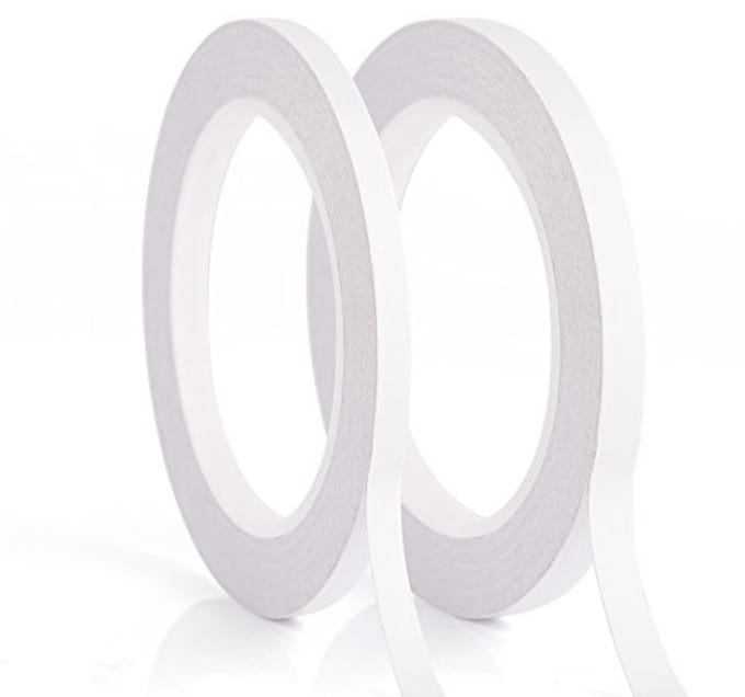 Dubbelzijdig Plakband 25 Meter - 2 Rollen van 6 mm en 9 mm Breedte voor Vele Toepassingen