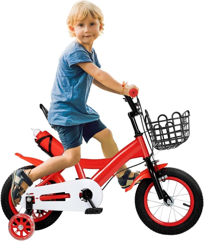 Kinderloopfiets met pedalen - Loopfiets trainingsfiets - Leren fietsen - 2-in-1 functie - 12 inch wielen - Rood