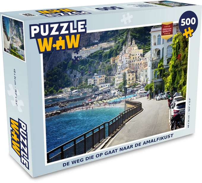 Puzzel De weg die op gaat naar de Amalfikust - Legpuzzel - Puzzel 500 stukjes