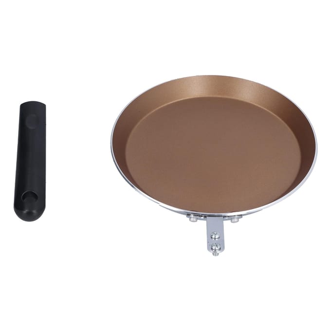 6 inch koekenpan met platte bodem, medische steen, antiaanbakpan voor inductie goud