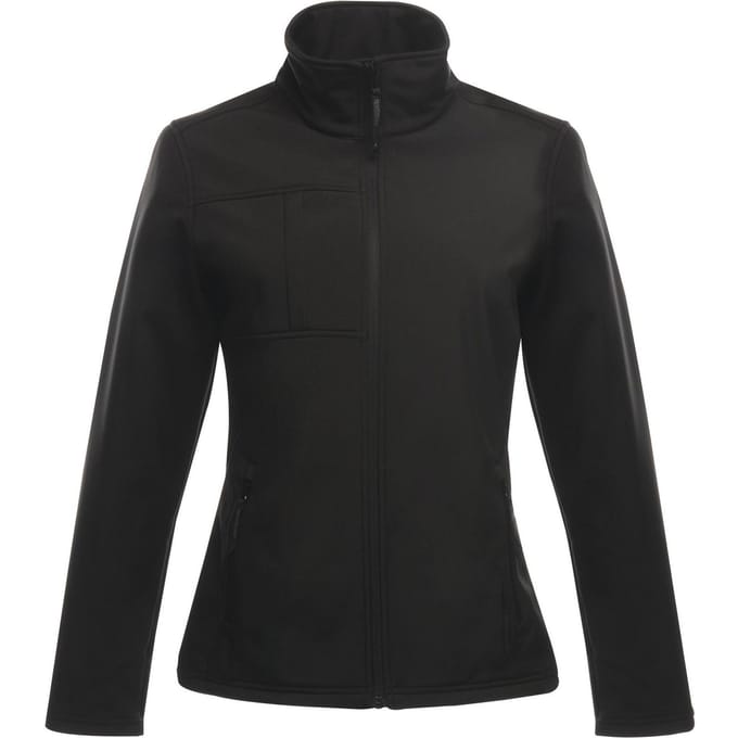 Regatta Dames/Dames Octagon II Waterdichte Zachte Shell Jas (Zwart/Zwart)