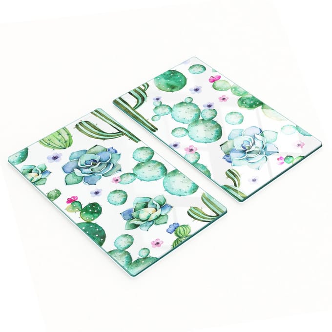 Multifunctionele decoratieve snijplanken van geharde cactus voor in de keuken, 2x30x52 cm