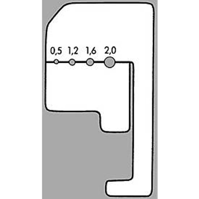 Knipex 12 21 180 EAN 12 21 180 Striptang 0.5 tot 6 mm² 10 tot 20