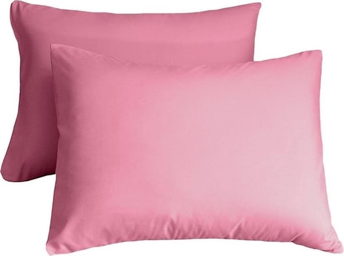 Y-NOT - Kussensloop Set (per paar) - Katoen - 60x70 - Roze