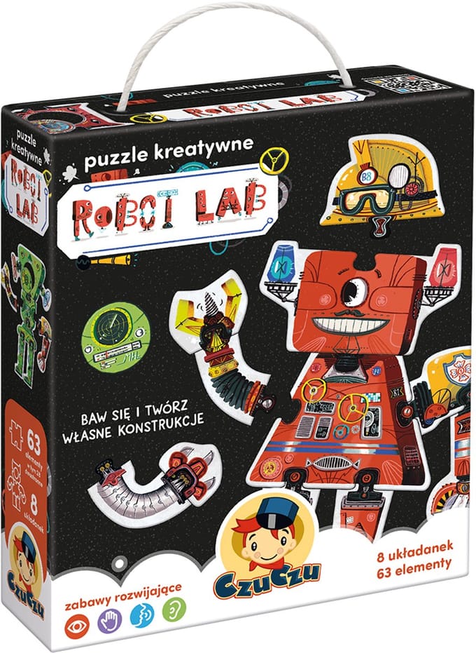 CzuCzu Puzzle kreatywne Robot Lab 3+ - CzuCzu Creatieve puzzels Robot Lab 3+