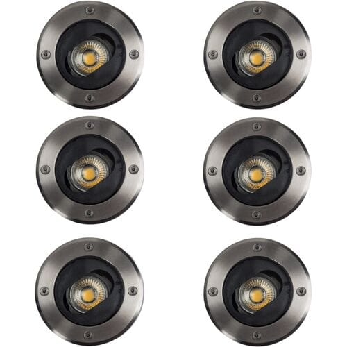 KS Verlichting - Grondspot - 6x - Verstelbaar - Modern - Spot - RVS