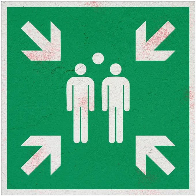 Verzamelplaats bord – E007 | Forex Re materiaal | 50 x 50 cm