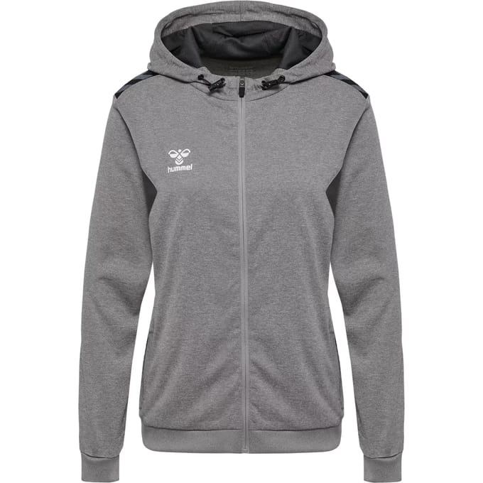 Dames trainingsjack van polyester met rits en capuchon Hummel Authentic