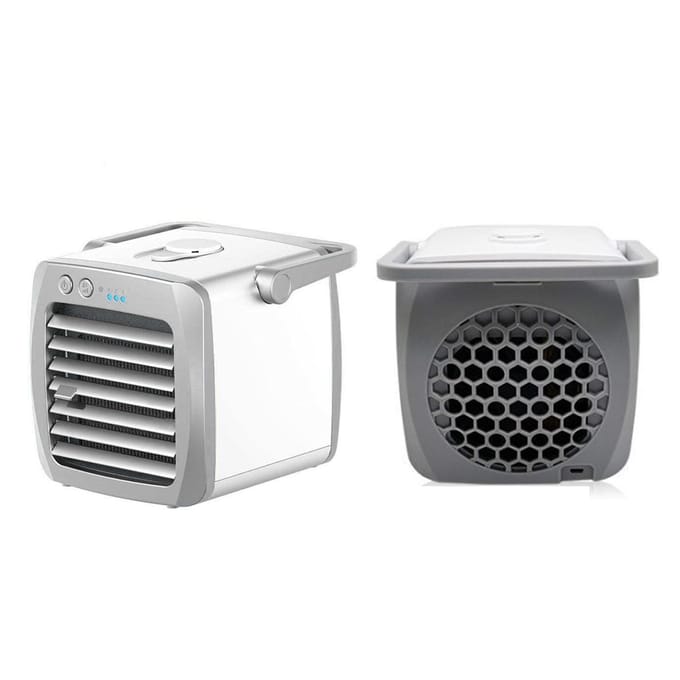 Draagbare airconditioner Mini-luchtkoeler USB-conditioner voor slaapkamer en kantoor gray