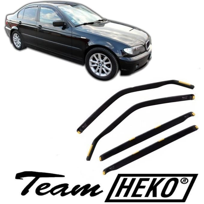 Lucht deflectoren - Compatibel BMW - E46 - 4 Deuren - Gekleurd Acryl - 4 stuks