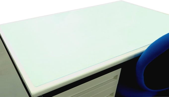 Bureau Mat - Bureau Onderlegger - Bureau Bescherming - Zachte Olefine - Maat M - Transparant