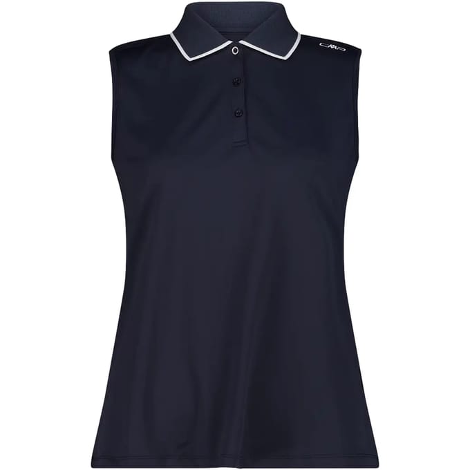 Dames Mouwloos Stretch Piqué Poloshirt CMP