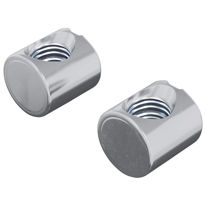 vidaXL - Vijzelbouten - 2 - st - zilver - M6 - x - 12 - mm - Metaal