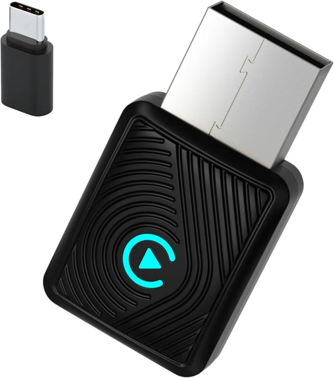 Core® Carplay dongle - Android Auto Dongle - Carlinkit - Zwart - 10cm x 7cm x 2cm