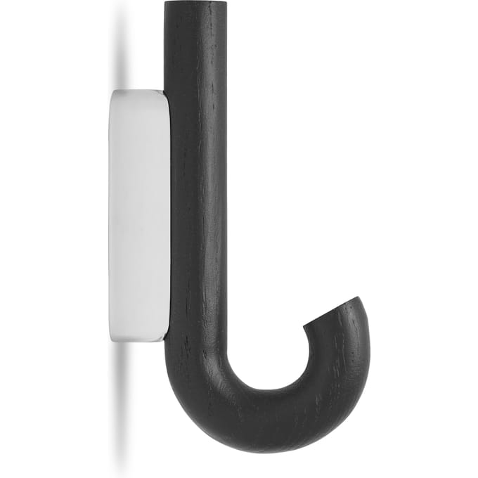 Gejst Hook Mini wandhaak - chroom - eiken zwart