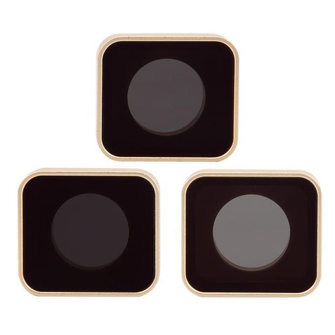 JUNESTAR Actiecamera Duiken ND8 ND16 ND32 Lensfilter Accessoire voor Gopro567 black