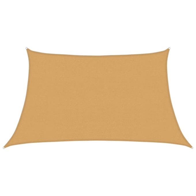 vidaXL - Zonnezeil - 160 - g/m² - trapezium - 3/4x2 - m - HDPE - lichtgrijs
