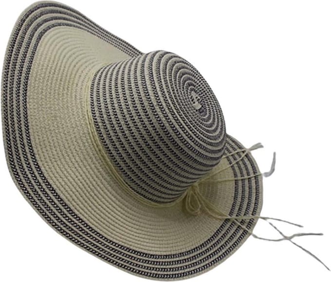 Zonnehoed Strandhoed Beige-grijs. Maat: M