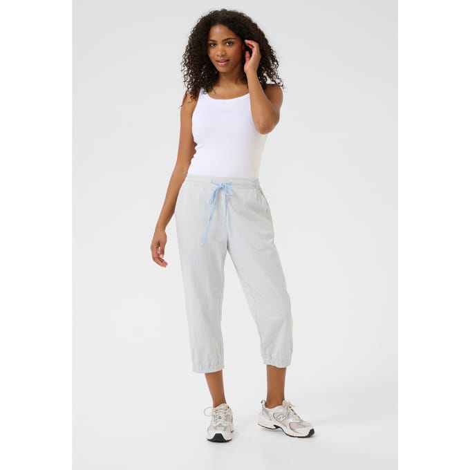 Pants Suiting Relaxed fit Nantucket breeze/White stripe light blue