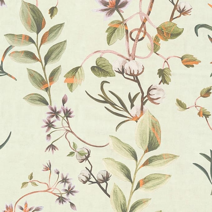 ROMANTISCH BEHANG | Bloemen & Bladeren - Groen Bruin Oranje - A.S. Création Anna D'Andrea