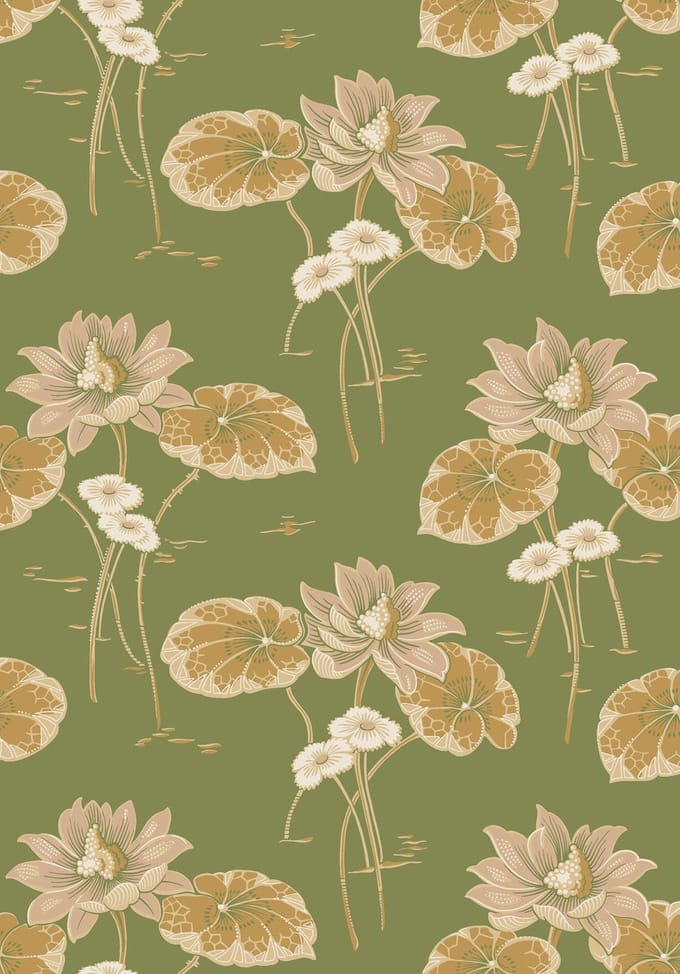 Boråstapeter Vliesbehang 4167 - Alla Tiders Hus - Botanisch Groen - 53cm x 10.05m