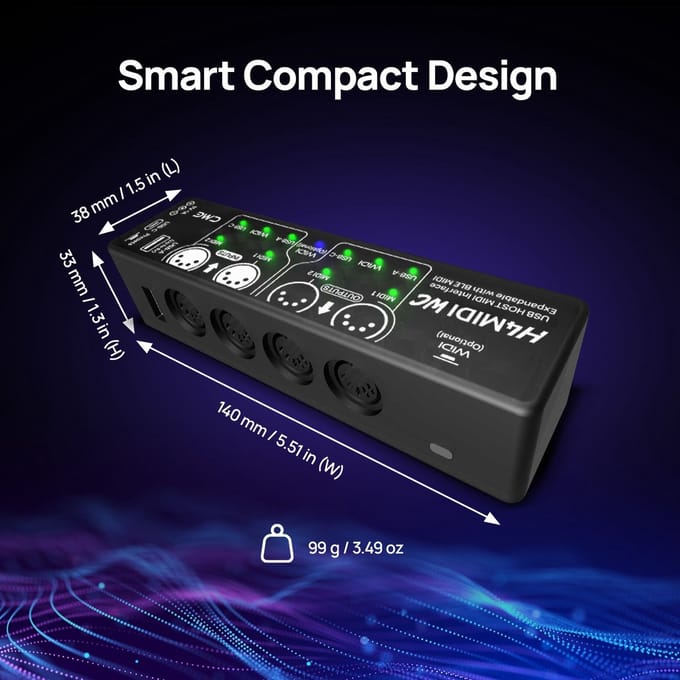 CME H4MIDI WC - MIDI-tool voor keyboards