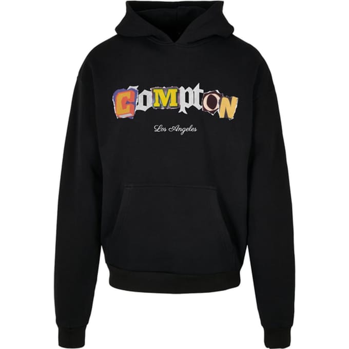 Mister Tee - Compton L.A. Heavy Oversize Hoodie/trui - S - Zwart