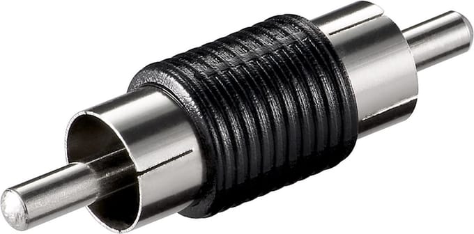 Goobay RCA-adapter, RCA-stekker naar RCA-stekker, Verbinding, type: Cinch-stekker