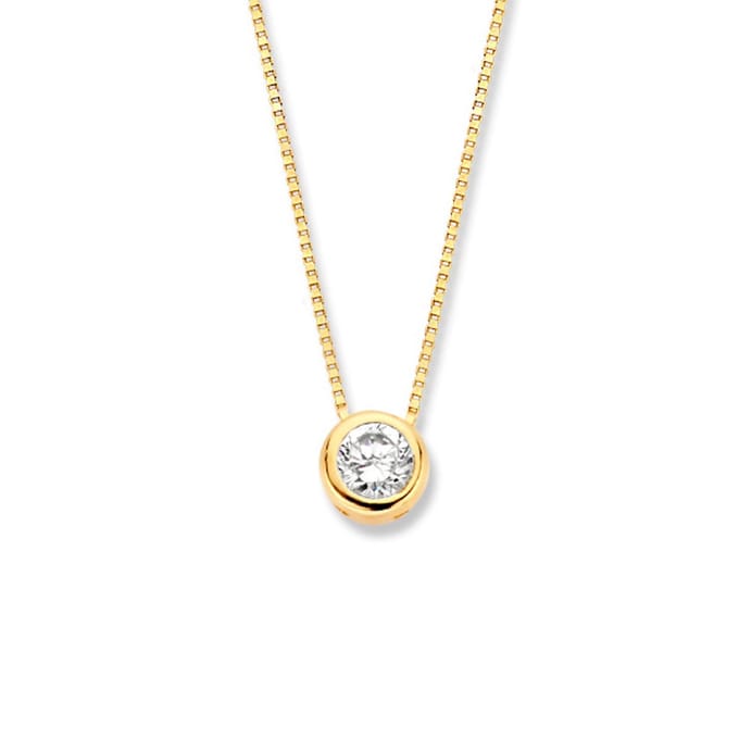 Collier zirkonia 40 - 42 - 44 cm