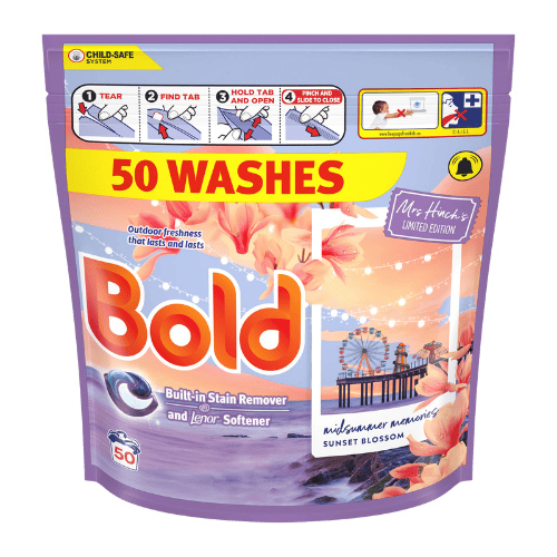 Bold Mrs Hinch's Limited Edition Midsummer Memories Sunset Blossom Wasmiddelcapsules - 50 stuks