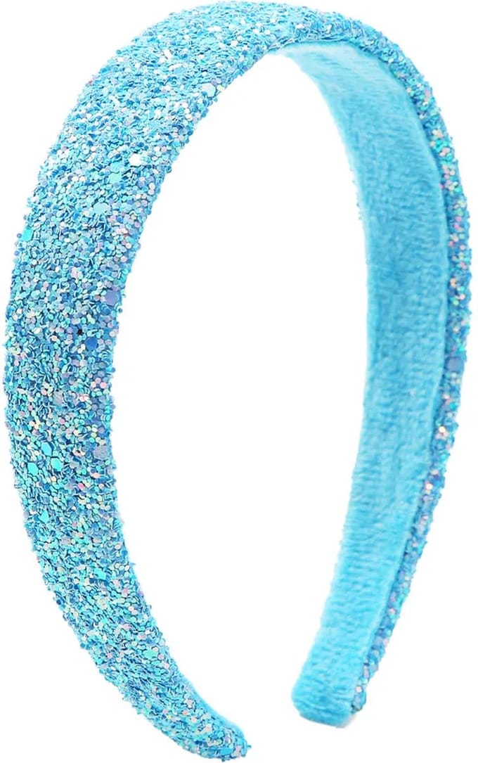 Glitter Haarband / Diadeem - Blauw / Blue | Polyester / Plastic | Fashion Favorite