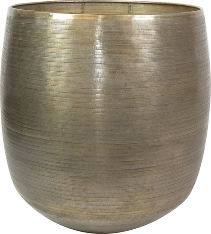 Ter Steege Bloempot Aluminium Goud D 60 cm H 62 cm