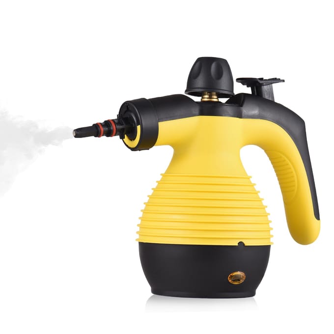 Draagbare handheld stoomreiniger 1050W Multifunctionele hoge temperatuur stoomreiniging onder druk US Plug geel