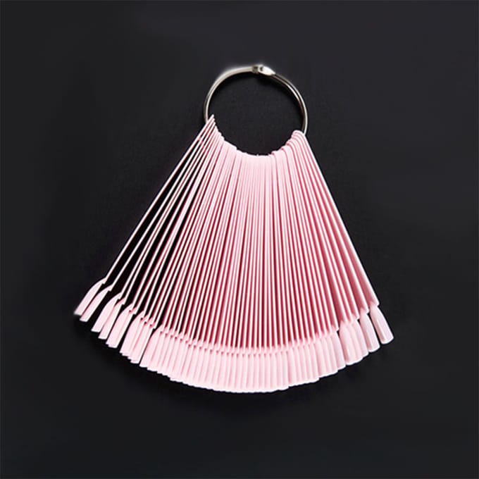 DW4Trading Nagellak Kleuren Waaier - Nagel Display - Set van 50 Stuks Op Ring - Roze