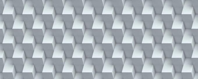 Fotobehang - Cube Wall 375x150cm - Vliesbehang