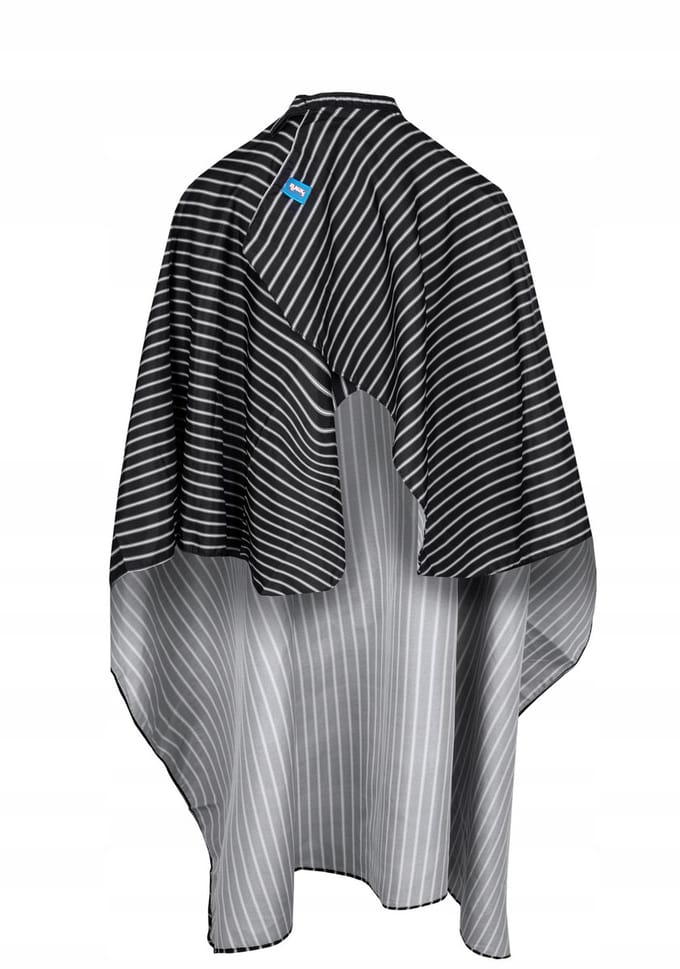 Poniks Kapperscape Grote Gestreept Schort - Voor Haar Knippen - 145x150cm Polyester